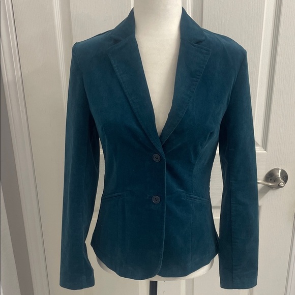 ZILCH Teal Blazer 2 Button Up Front Fitted Classic Sz XS - Picture 14 of 15